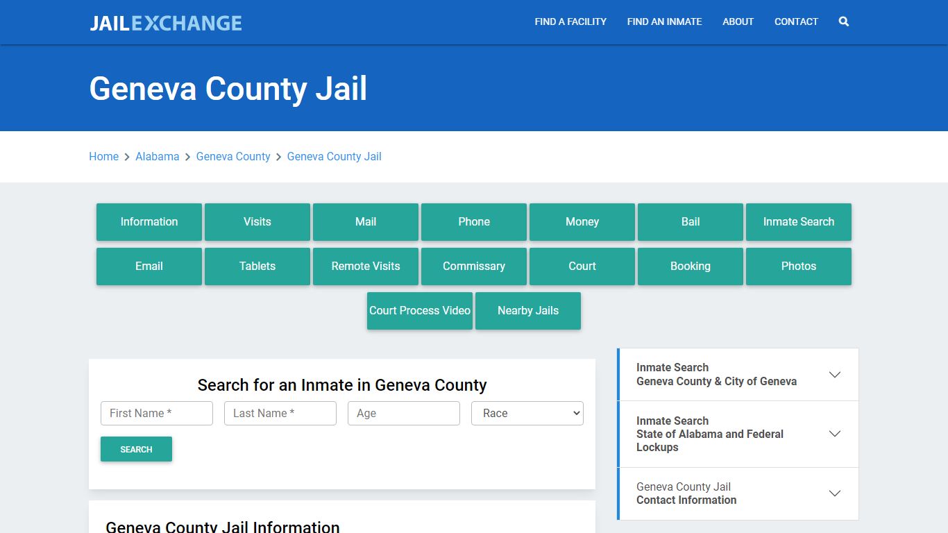 Geneva County Jail Roster Lookup, AL, Inmate Search